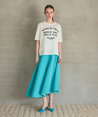 GRACE CONTINENTAL イレギュラーフレアスカート グリーン