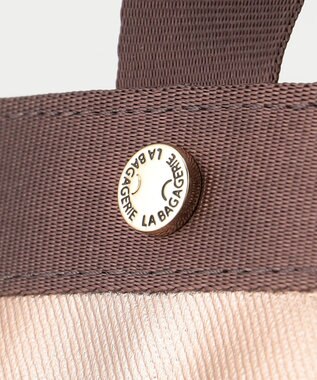 LA BAGAGERIE 【コットン×ポリウレタン】シャイニーミニトート ベージュ