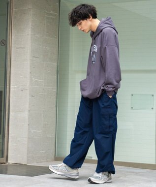 WEGO ヘビーウエイトサガラカレッジプルパーカー スミクロ