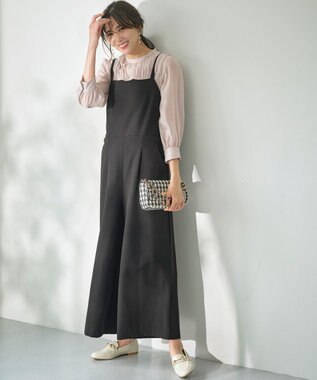 ANY SIS 【洗える】オールインワン サロペット グレー