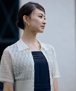 TOCCA 【星風まどかさん着用】SPIDER LACE KNIT レースニットカーディガン アイボリー系