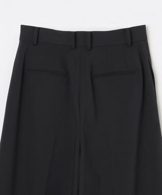 NAVE 【Nave・洗える】スパントロ ワイドラップパンツ ブラック系