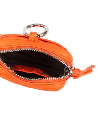 UNBILLION ペルケ perche / 蛍光レザーストラップ付き・チャームポーチショルダー オレンジ