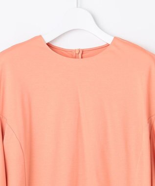 自由区 【Premium Collection】フレアスリーブスムースジャージー カットソー コーラル