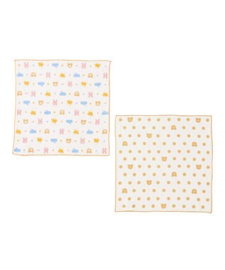 MIKI HOUSE HOT BISCUITS ガーゼベビータオルセット アイボリー