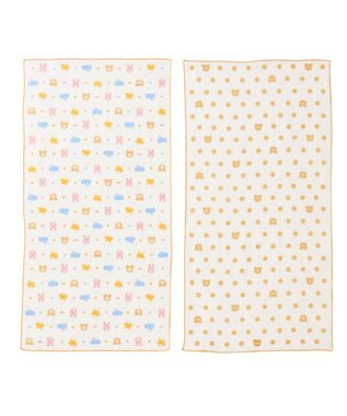 MIKI HOUSE HOT BISCUITS ガーゼベビータオルセット アイボリー