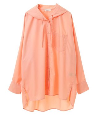 earth music&ecology フーディーシャツ Pink