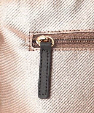 LA BAGAGERIE 【コットン×ポリウレタン】シャイニーミニトート ベージュ