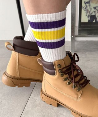 WEGO ラインソックス（R）　 パープル