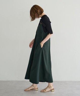 YECCA VECCA ベルトストラップサロペット Dark Green