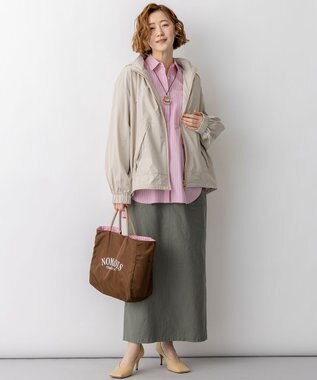 23区 【先行予約】2WAY ストレッチタフタ ボリュームスリーブブルゾン ベージュ系