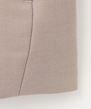 自由区 S ライトウールダブルクロススタンドカラー ジャケット ライトグレー系