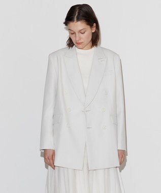 NAVE ウールポリエステルツイル ジャケット アイボリー系