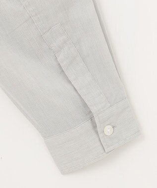 UNFILO MENS 【撥水】 コットンシャツ グレーストライプ