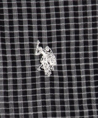 WEGO U.S. POLO ASSN.別注 フレンチスリーブシャツ ブラック