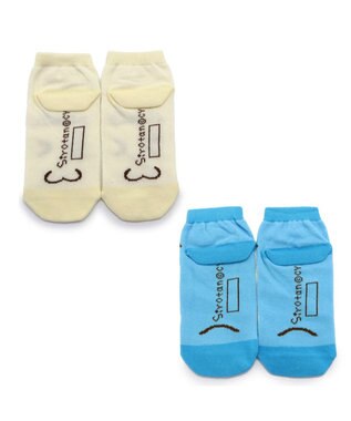 Mother garden しろたん スニーカー靴下 2足セット 《しろたん顔ぼん/らむね》 17cm~20cm