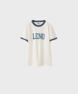 LENO RINGER T-SHIRT / リンガーTシャツ WHITE×NAVY