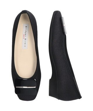 Bridget Birkin 【Bridget Birkin walk】バックルモチーフウォーキングパンプス ブラック雑材
