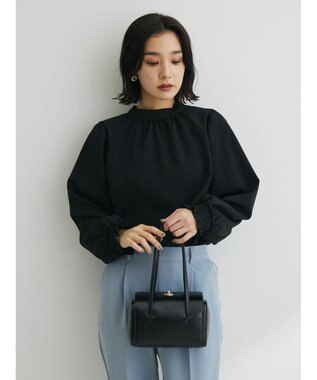 Green Parks ・ＥＬＥＮＣＡＲＥ　ＤＵＥ　ハイネックブラウス Black