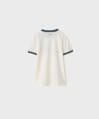LENO RINGER T-SHIRT / リンガーTシャツ WHITE×NAVY