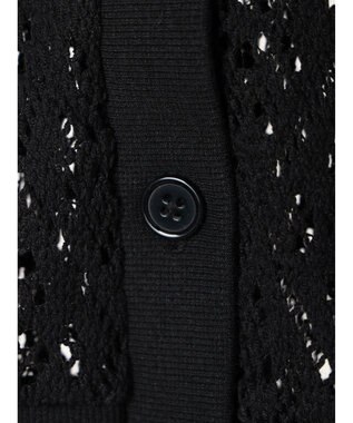 earth music&ecology ラッセルレースカーディガン Black