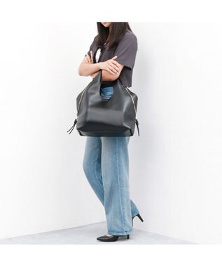 UNBILLION カシュカシュ cachecache / 3ピースソフト合皮トート ブラック