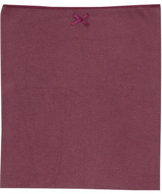 Wing あったか腹巻 薄手 アウターにひびきにくい フリーカッティング素材 秋 冬 ER0582 ウイング／ワコール ワイン