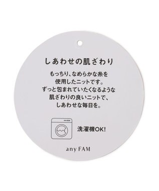 ANY 【洗濯機可】しあわせタッチハーフジップフーディー オイスターボーダー