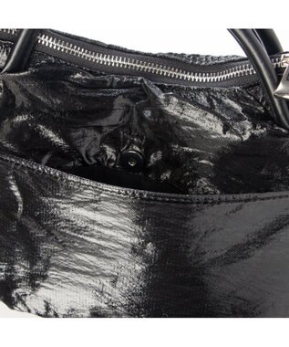 UNBILLION カシュカシュ cachechche / ソフトメタリック2wayミニトート ブラック