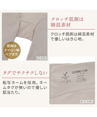 BRADELIS New York 【BRADELIS NewYork peace】綿混キャッチFITガードル23 補正下着 パールグレージュ