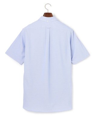 J.PRESS MEN 【吸水速乾 / 抗菌防臭 / 遮熱 / 防シワ】【J.PRESS OXFORD JERSEY】カノコインレイ半袖 シャツ / B.D. サックスブルー系