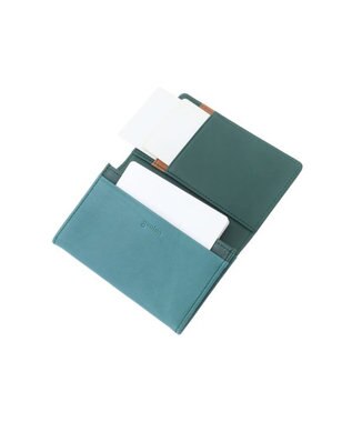 genten ピア 名刺入れ ブルーグリーン