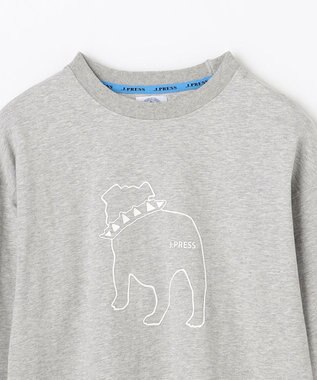 J.PRESS KIDS 【140-170cm】バックブル ラインプリント カットソー ライトグレー系
