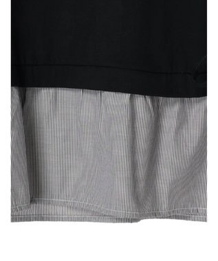 Green Parks 脇リボンドッキングプルオーバー Black