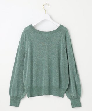 ANY SIS 【洗える】ラメ カーディガン グリーン