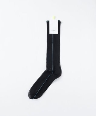 TRICOTE MELLOW TULLE HIGH SOCKS／メローチュールハイソックス 99BLACK