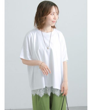 Te chichi 【遮熱/調温】ワイドTシャツ オフホワイト