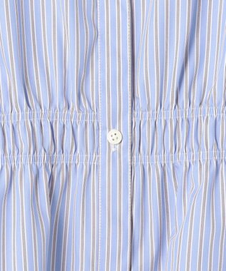 J.PRESS LADIES 【WEB限定】ストライプ シャーリング ブラウス 【WEB限定】サックスストライプ系