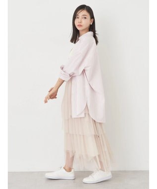 earth music&ecology サッカーレギュラーシャツ Pink