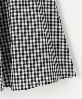ANY KIDS シャンブレーライクスカート ブラック×ギンガム