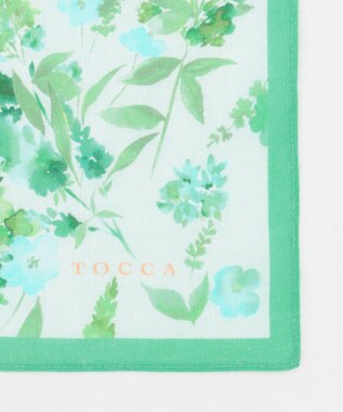 TOCCA EARTH GREEN HANDKERCHIEF ハンカチ グリーン系
