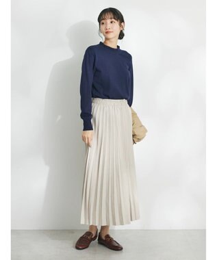 CRAFT STANDARD BOUTIQUE エリシャーリングニットプルオーバー Navy