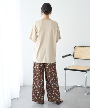 earth music&ecology ピグメント風Tシャツ Beige