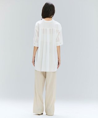 BEIGE， 【洗える/接触冷感/速乾/UVケア対応・Precious ９月号掲載】BATEAU / イージーウエストサイドスリットタックパンツ Beige