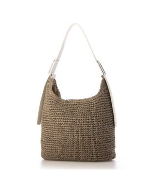 UNBILLION カシュカシュ cachecache / フリーハンドルクロッシェトートバッグ GY