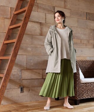 Tiaclasse 【洗える】大人可愛いワッフルニットトップス ベージュ