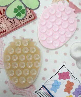 WEGO ストロベリーマルチ吸盤シート ライトピンク