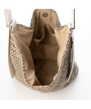 UNBILLION カシュカシュ cachecache / フリーハンドルクロッシェトートバッグ GY