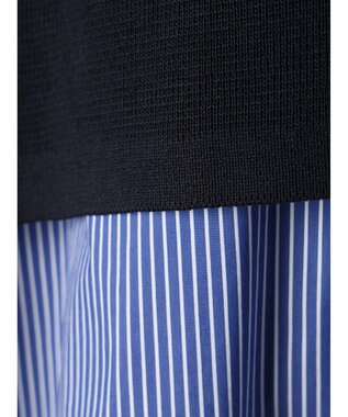 CRAFT STANDARD BOUTIQUE 【洗える】ニットベスト+シャツワンピース-SET Navy
