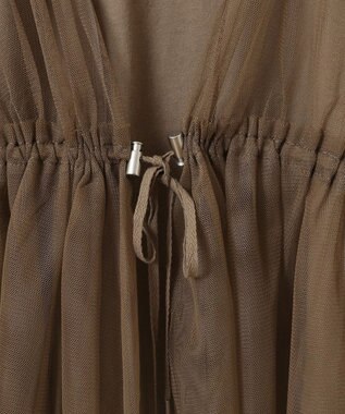 Green Parks ＳＥＴ２点　チュールベスト＋ロンＴＥＥ Gray Beige